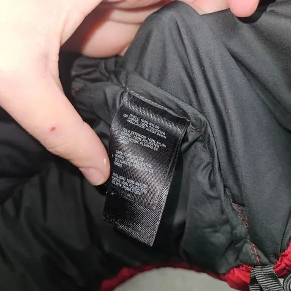 The North Face 1996 Retro Nuptse 700 Fill Jacket Black/Red Puffer Mens Sz L